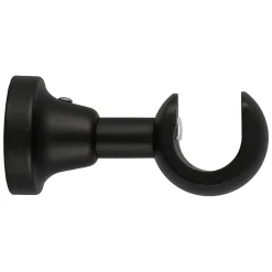 Support tringle à rideau court à percer Limia bois de hêtre noir Ø28mm GoodHome