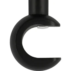 Support tringle à rideau court à percer Limia bois de hêtre noir Ø28mm GoodHome
