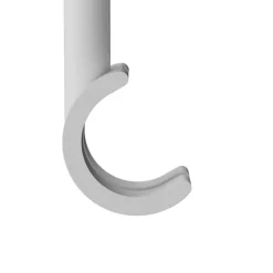 Support tringle à rideau court à percer Anafi métal blanc Ø19/28mm GoodHome