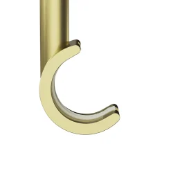 Support tringle à rideau court à percer Elasa métal doré Ø19mm GoodHome