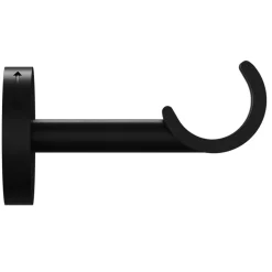 Support tringle à rideau court à percer Araxos métal noir Ø19/28mm GoodHome