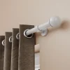 Support tringle à rideau extra court à percer Anafi métal blanc Ø19/28mm GoodHome