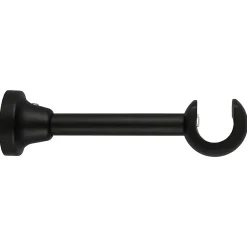 Support tringle à rideau long à percer Lamia bois de hêtre noir Ø28mm GoodHome