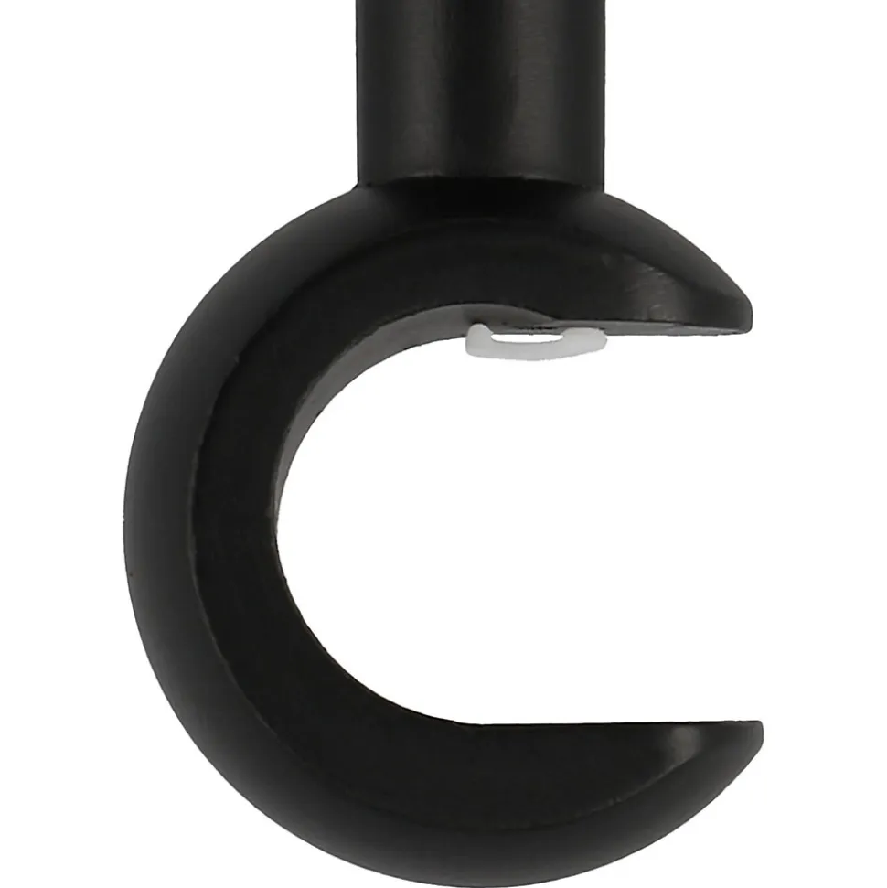 Support tringle à rideau long à percer Lamia bois de hêtre noir Ø28mm GoodHome