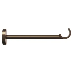 Support tringle à rideau long à percer Kozani métal marron Ø19mm GoodHome