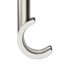 Support tringle à rideau long à percer Athens métal gris chromé Ø19mm GoodHome