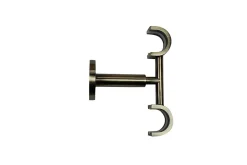 Support universel double plafond pour barre à rideau GoodHome Antiki doré