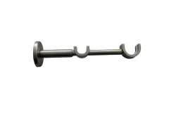 Support universel long pour barre à rideau double GoodHome Athens gris
