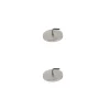 Supports ronds pour barre de vitrage Nisis GoodHome x2 Nickel