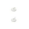 Supports ronds pour barre de vitrage Nisis GoodHome x 2 Blanc mat