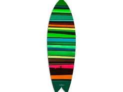 Surfboard imprimé, planche de surf déco, déco murale, planche déco, Planche de surf déco Rider the Line, 100x30 cm