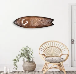 Surfboard imprimé, planche de surf déco, déco murale, planche déco, Planche de surf déco Cool Wave, 100x30 cm