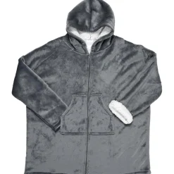 Sweat à capuche avec fermeture intérieur en sherpa