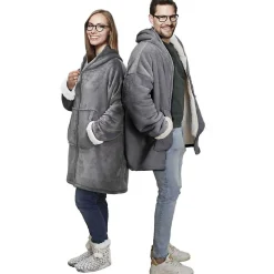 Sweat à capuche avec fermeture intérieur en sherpa