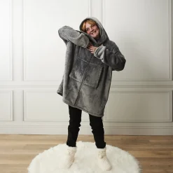 Sweat à capuche avec fermeture intérieur en sherpa