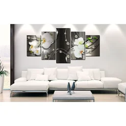 Tableau Abyss of Greyness 100x50 cm