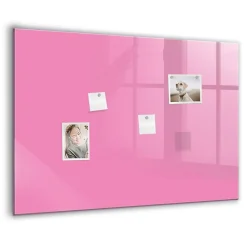 Tableau Aimanté Tulup 100x70 cm Couleur rose En Verre Pour Cuisine