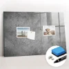 Tableau Aimanté Wallfluent 60x40 cm Mur industriel Marqueur blanc En Verre Pour Cuisine