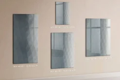 Tableau Aimanté Wallfluent 40x60 cm Vagues grises abstraites Marqueur noir En Verre Pour Cuisine