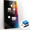 Tableau Aimanté Wallfluent 60x120 cm Poudre colorée Marqueur blanc D'organisation Mural