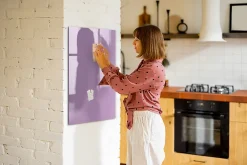 Tableau Aimanté Wallfluent 60x90 cm Couleur lilas Marqueur noir D'organisation Mural
