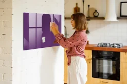 Tableau Aimanté Wallfluent 100x70 cm Violet Marqueur blanc D'organisation Mural