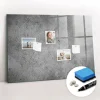 Tableau Aimanté Wallfluent 100x70 cm Mur industriel Marqueur blanc En Verre Pour Cuisine