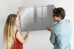 Tableau Aimanté Wallfluent 100x70 cm Mur en métal Marqueur noir En Verre Pour Cuisine