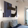 Tableau archit bleu en toile imprimée, 200x110 cm