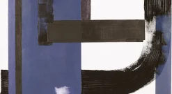 Tableau archit bleu en toile imprimée, 200x110 cm