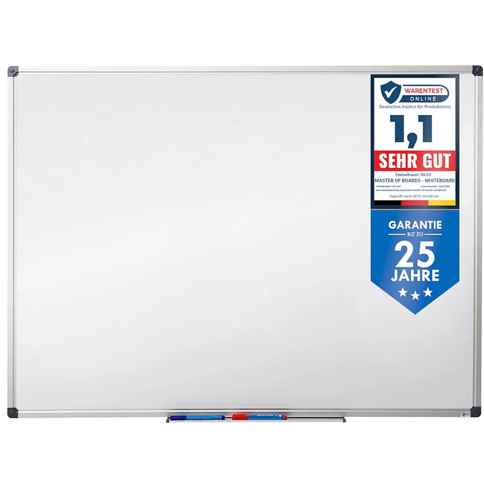 Tableau blanc magnétique, 60 x 90 cm - Floordirekt