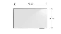 Tableau Blanc Magnétique Effaçable à Sec avec Cadre en Aluminium Premium EXPO 40x30cm