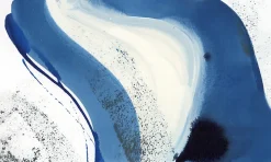 Tableau blue waves en toile imprimée, 150x90 cm