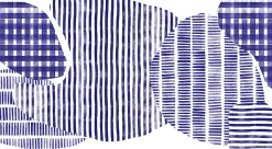 Tableau canopée bleu en toile imprimée, 90x60 cm