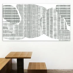 Tableau canopée vert en toile imprimée, 90x60 cm