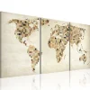 Tableau Cartes du monde Carte du monde - carrés 120x60 cm