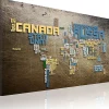 Tableau Cartes du monde Carte du Monde (langue italienne) 120x80 cm