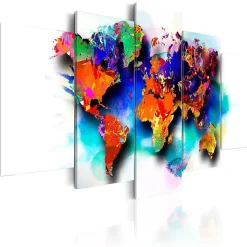 Tableau Cartes du monde Monde pittoresque 200x100 cm