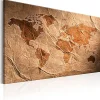 Tableau Cartes du monde Paper Map 120x80 cm