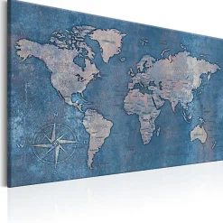 Tableau Cartes du monde Sapphire Planet 60x40 cm