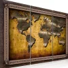 Tableau Cartes du monde The World in a Frame 60x40 cm