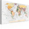 Tableau Cartes du monde Walls of the World 120x80 cm