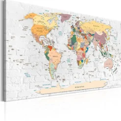 Tableau Cartes du monde Walls of the World 120x80 cm