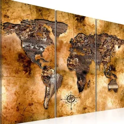 Tableau Cartes du monde World in opalescent shades 120x80 cm
