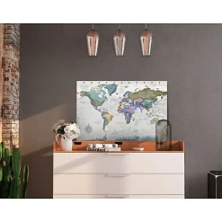 Tableau Cartes du monde World Destinations (1 Part) Wide 120x80 cm