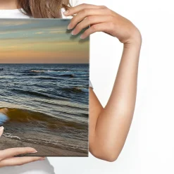 Tableau Coucher De Soleil Paysage 3D 145cm x 45cm - Parfait pour décorer votre salon, chambre ou bureau avec un design unique et