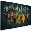 Tableau Cuillères à Épices Herbes 3D 100cm x 70cm - Parfait pour décorer votre salon, chambre ou bureau avec un design unique et