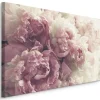 Tableau Déco Fleurs Pivoines Nature 3D 70cm x 50cm - Parfait pour décorer votre salon, chambre ou bureau avec un design unique et