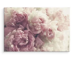 Tableau Déco Fleurs Pivoines Nature 3D 120cm x 80cm - Parfait pour décorer votre salon, chambre ou bureau avec un design unique e