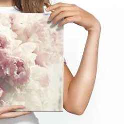 Tableau Déco Fleurs Pivoines Nature 3D 120cm x 80cm - Parfait pour décorer votre salon, chambre ou bureau avec un design unique e